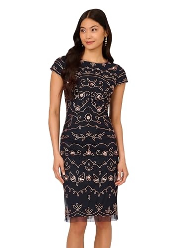 Image of Adrianna Papell Women's Beaded Sheath Dress