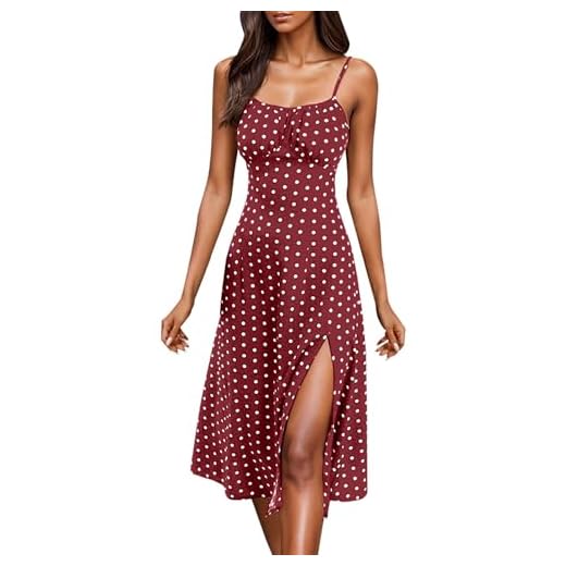 2025 Robe Femme Chic Et Elegant Robes Longue Femmes Ete Boheme Grandes Tailles Robe de Plage Femme Décontracté Robes de Soirée Sexy sans Manches Imprimé Casual Respirant Travail Hawai Pas Cher