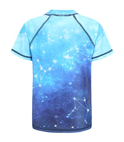 Image of HowJoJo Boys Short Sleeve Rash Guard Shirts Swim Shirt UPF 50+