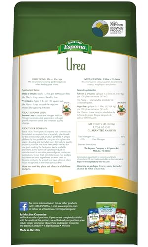 Espoma Urea Nitrogen Fertilizer 45-0-0, 4lb Bag miniatura 2
