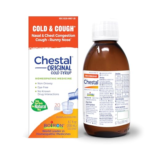 Boiron Chestal Adult Cold and Cough Syrup for Nasal and Chest Congestion, Runny Nose, and Sore Throat Relief - 6.7 Fl oz - image 1
