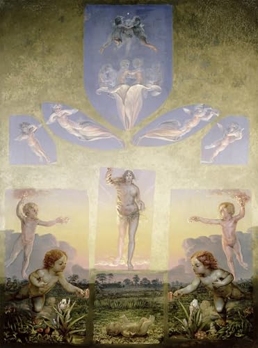 Impression tableaux le matin sur toile premium Runge déco 60x90cm