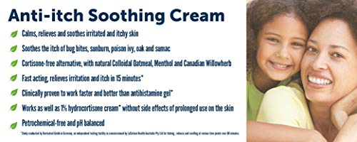 Natralia Anti-Itch Soothing Cream, Oatmeal and Menthol, 3 Ounce