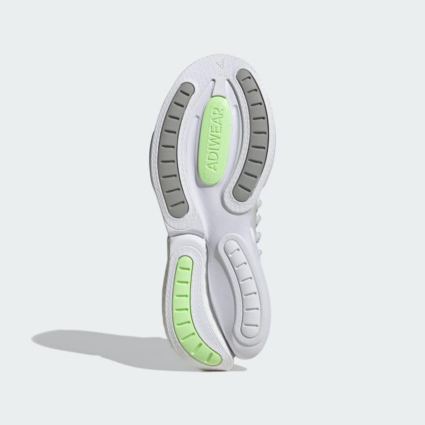 adidas Womens Alphaboost V1 Lace Up Running Sneakers Shoes - White3