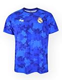 Camiseta Sublimada Azul - Escudo Real Madrid - Official Licensed Product - Talla 10