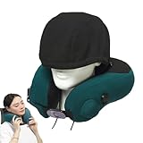 Travelzen Hooded Massage Pillow,Travel Zen Neck Pillow,Nackenmassagekissen mit Kapuze,Kabelloses...