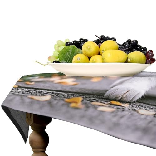 Nappe rectangulaire lavable 140x190 cm antitache pour table propre au quotidien - 7