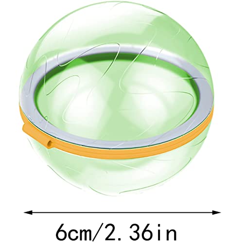 Reusable Water Balloons Quick Fill,Self Sealing Waterfall Water Balls For Kids,Water Bomb Splash Balls For Swimming Pool,Rapid Filling Easy Tying Water Balloon (Round/4Pcs Color Random) #TOP4