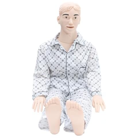 INTBUYING Nursing Training Manikin Female Medical Mannequin for Training Patient Care Medical Manikin PVC Patient Care Manikin Model 64in for Nursing Student Cover