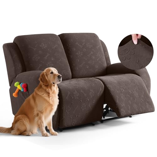 Ruaozz Loveseat Couch Covers, 6 Pieces Recliner Co...