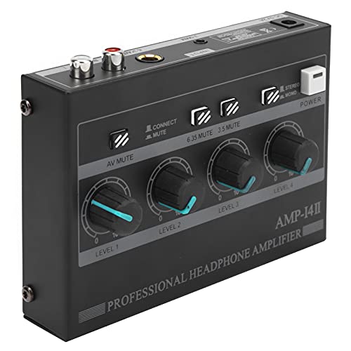 Keenso UltraCompact Headphone Amplifier, Chargeable Ferroalloy MonoStereo Monitor Set ? with Independent Volume Control, for Travel and OntheGo Listening (US Plug)