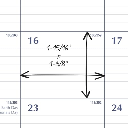 Image of Mead Desk Calendar 2026-2027 Planning Pad, Academic 15-Month April-June, Monthly, 21.75 inch x 17 inch Standard, Ruled Daily Block (CAM92020)
