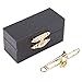 Agatige Brooch Pins, Mini Musical Instrument Brooch Jewelry Lapel Pins Gift Decoration with Box(Trombone)