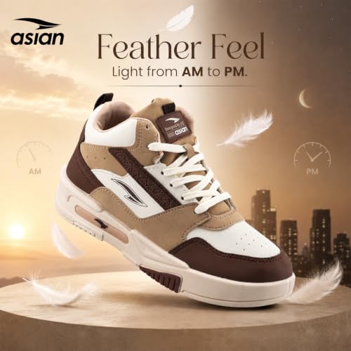 Image of ASIAN Men's MEXICO-11 Casual Sneaker Shoes with Synthetic Upper Lightweight Comfortable Mid Top Sneaker Shoes for Men's & Boy's