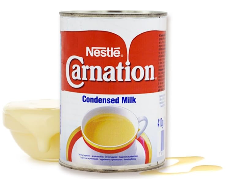 Nestlé Carnation Latte Condensato 410 g Condensed Milk dolce Denso Ottimo Dolci Gelato Dessert Concentrato Zuccheri Caffè Macchiato Zuccherato 2 X 410 grammi