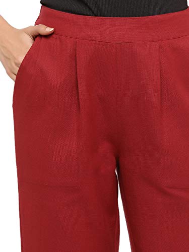 Image of Jaipur Kurti Women's Pleat-Front Regular Pants