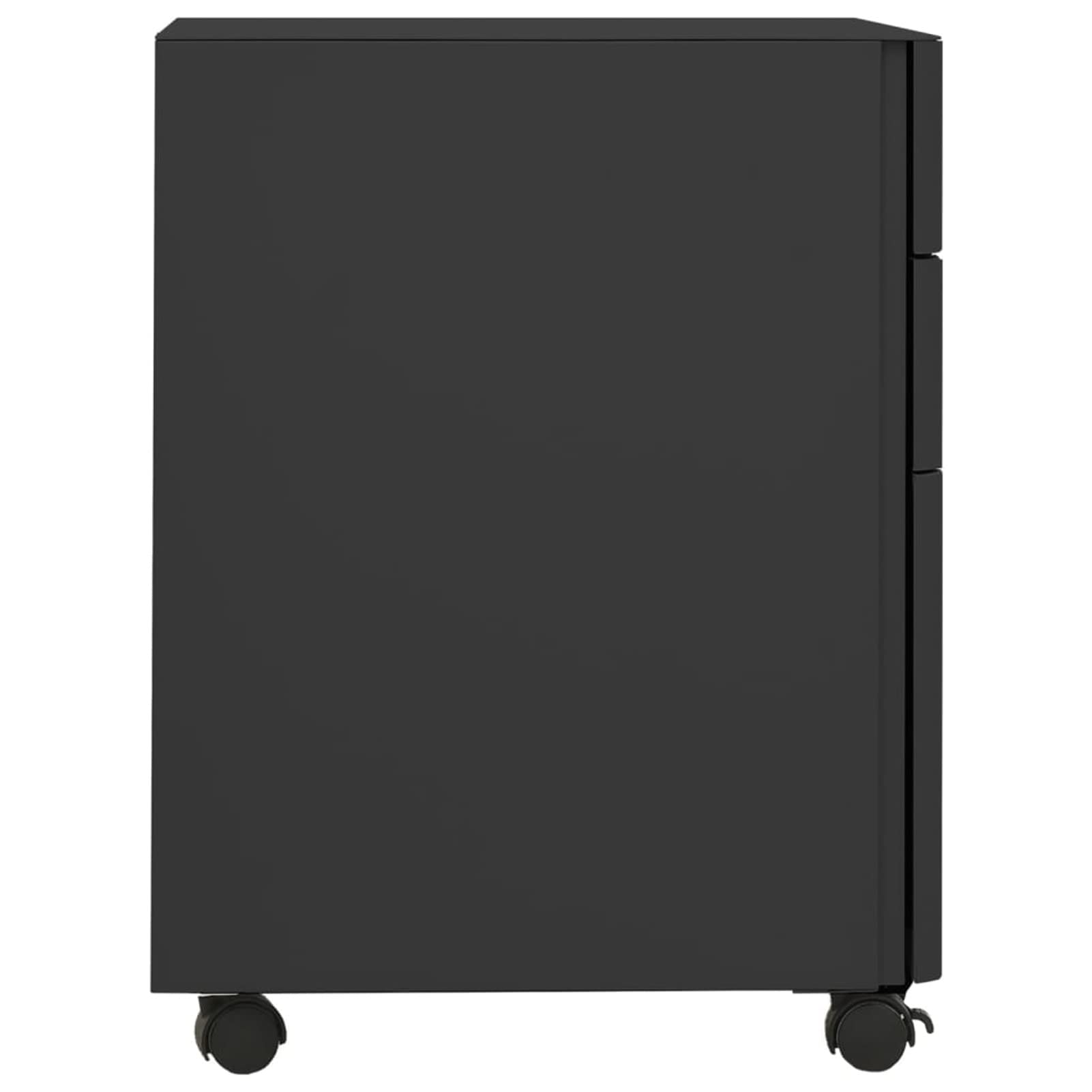 ZEYUAN Schedario Mobile Antracite 30x45x59 cm in Acciaio,Schedario,Schedario da Ufficio,Mobiletto per Documenti(SPU:335985)
