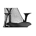 Replacement Office Chair Armrest Pads Compatible with Herman Miller Sayl Office Chair Fixed and Height Adjustable Armrests, Vinyl, Graphite Black (Pair)