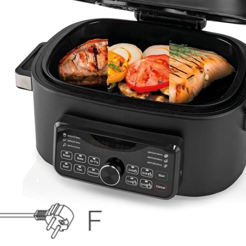 TronicXL Premium Heißluft-Fritteusen-Grill I Heißluftfritteuse Heißluft Friteuse I 6 Liter I 7 Programme I Temperatur einstellbar I Elektro Grill Indoor - PFAS FREI – Bild 8