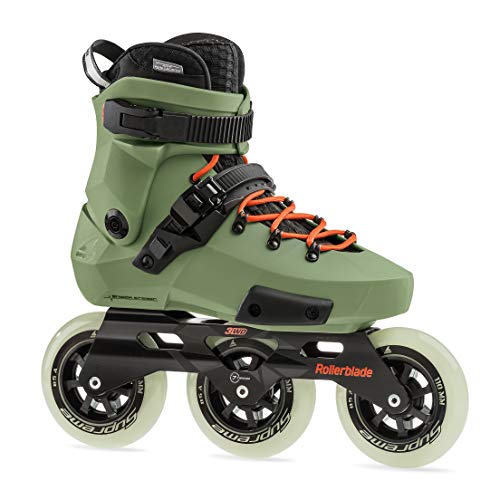 Rollerblade Patines Twister Edge Edition #2, Adultos Unisex, Verde Oliva/Naranja, 37