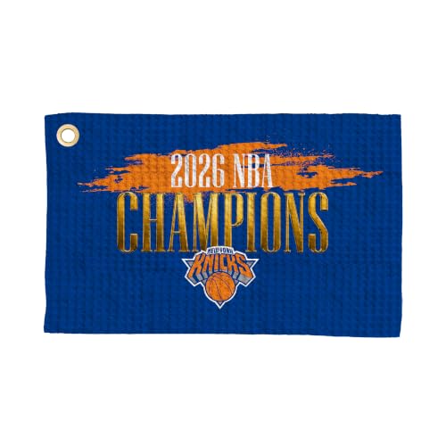 Northwest Knicks 2026 NBA Champions Waffle Golf Towel 16x25