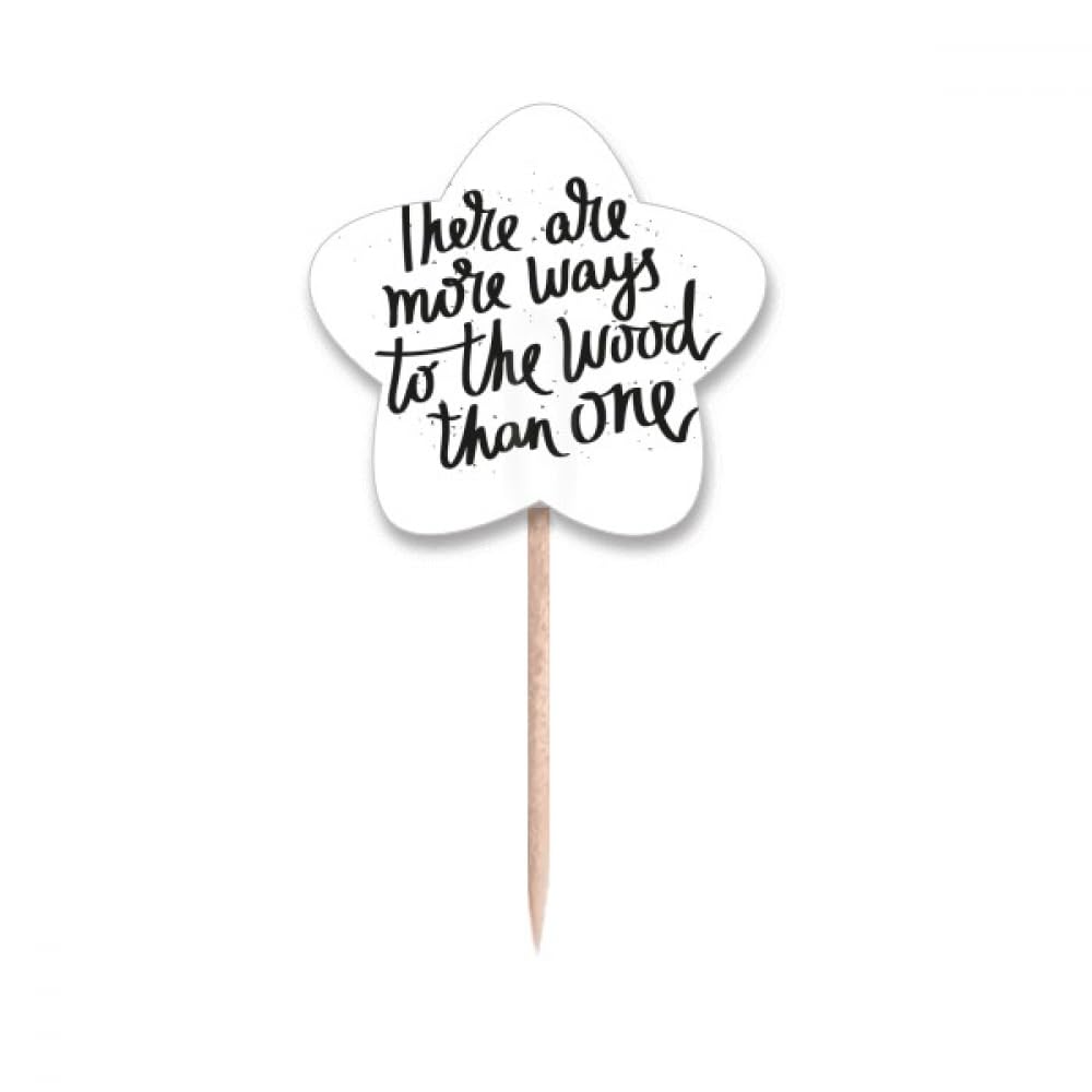 Cupcake picks et cure-dents en bois décoratifs pour cocktail et pâtisserie