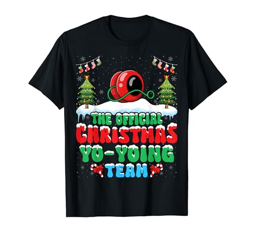 Snow Christmas Yo-Yoing Team - Funny Yo-Yoing Lover Xmas T-Shirt