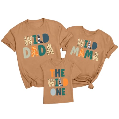 Image of Zoo Family Trips Matching Shirts Wild One Safari Animal Theme Outfit
