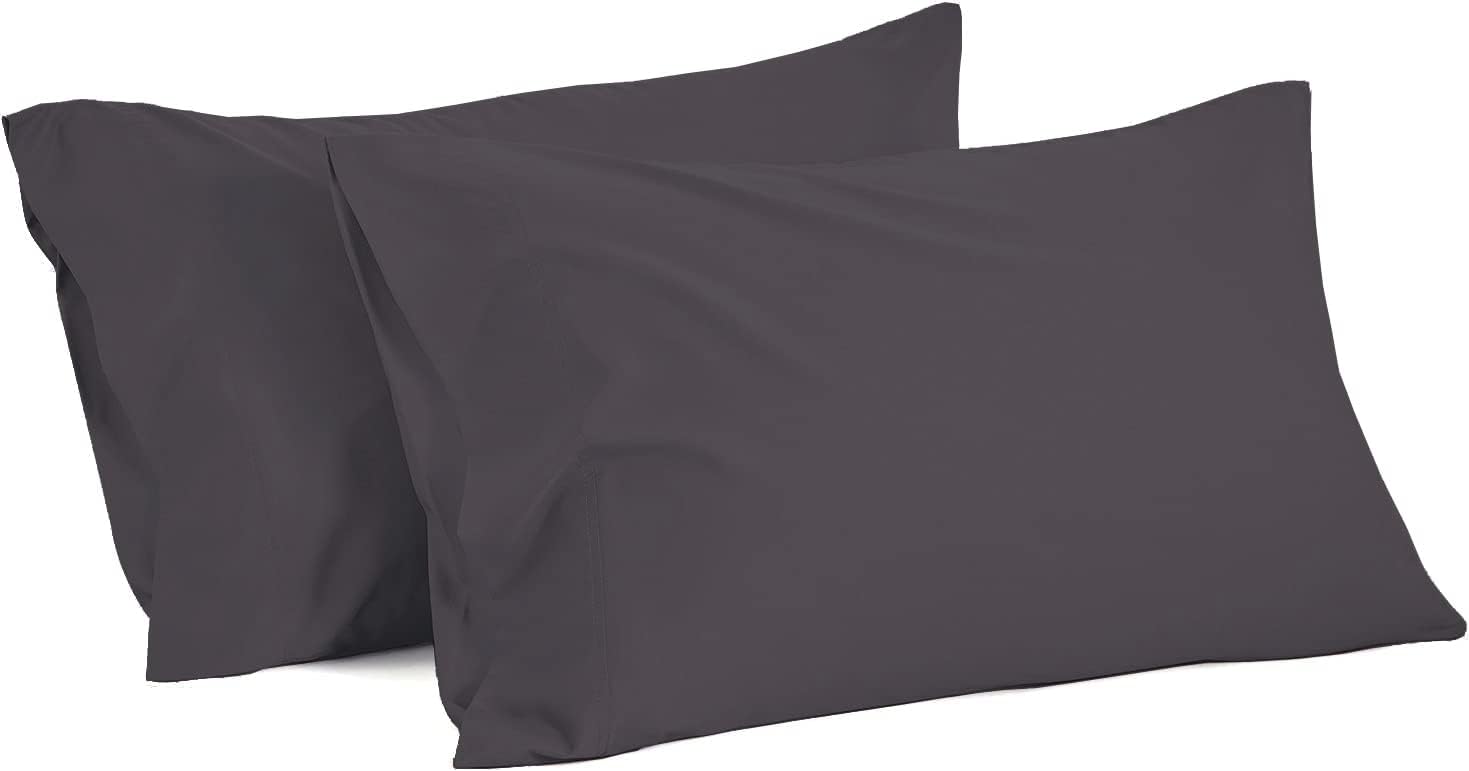 King Size Pillow Cases 100% Egyptian Cotton 800 Thread Count Super Soft Perfect Silky Sateen Weave Bed Pillow Cover (20" x 40") Inches, Burnt Orange Solid