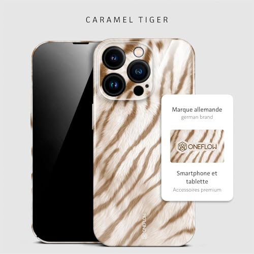 Housse iPhone 14 Pro imprimé léopard tigre pour le quotidien - 4