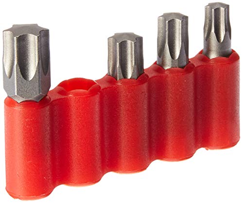 Protool - Puntas de Destornillador de Estrella Torx T40 Tttshank-S2 (Acero, 4 Piezas), Metal