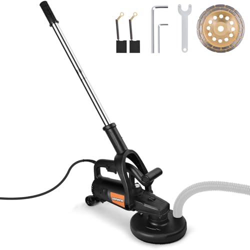 7 Inch Concrete Grinder with Extendable Rod 3800W Grinding Machine