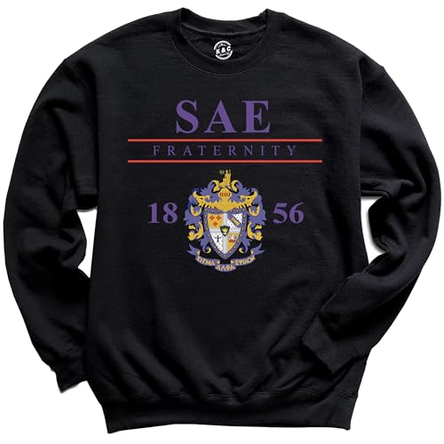 Sigma Alpha Epsilon Sweatshirt - SAE Iconic Crest Fraternity Crewneck Sweatshirt