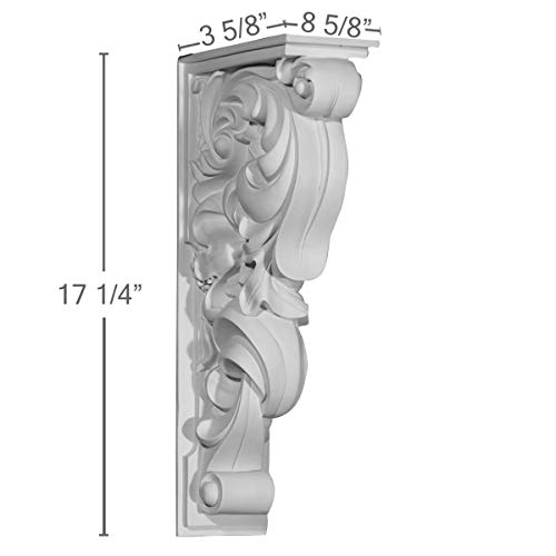 Ménsula Kent COR17X03X08KE de 17 1/4 pulgadas de alto imprimada para decoración de interiores 3