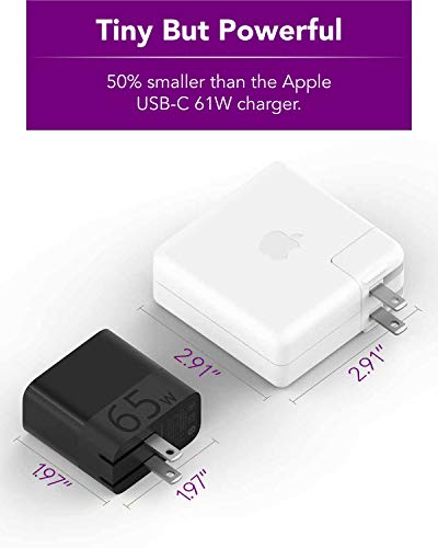 ZMI-zPower-Turbo-65W-USB-C-PD-Laptop-Charger-Power-Adapter-Compatible-with-Laptops-Chargeable-via-USB-C-Not-Compatible-with-Legacy-Models-with-Barrel-Charging-Ports-Black