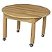 Wood Designs WD83014C6 - Mobile 30" Round Hardwood Table with 14" Legs
