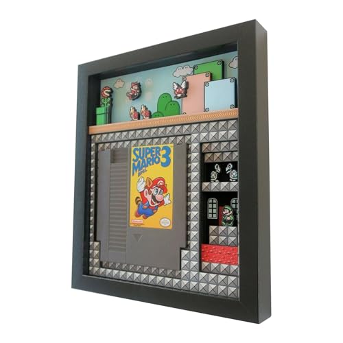 Gvblkq Cornice per foto retrò, 3D, decorazione artistica da parete con nostalgico gioco arcade, materiale PVC, cornice decorativa per camera da letto, soggiorno, cucina, corridoio, decorazione da