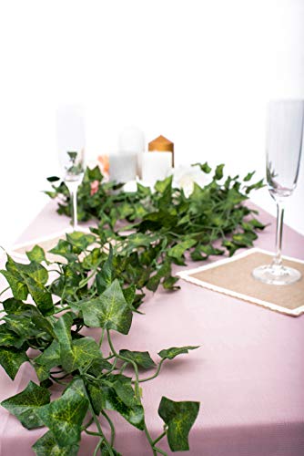 A-Decor 84 Ft-12 Pack Artificial Ivy Garland Hanging Vines For Bedroom Wedding Party Green Decoration Wall Plants Jungle Leaves Faux Backdrop Decorative Leaf Foliage Face Greenery Fake Plant Decor #TOP2