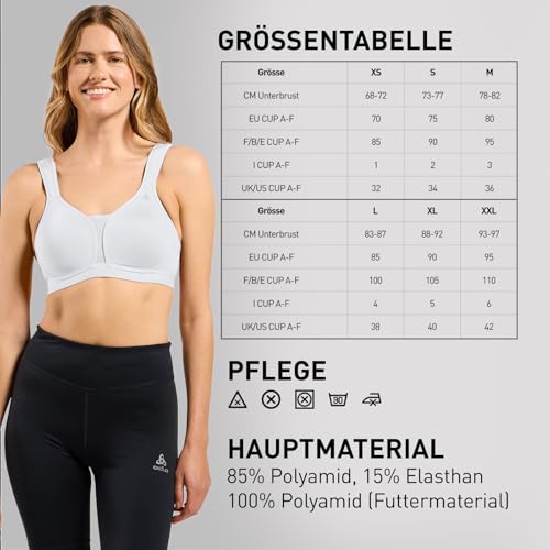 Odlo Padded High Sport BH für Damen - High Support für Fitness – Ansicht 5