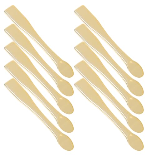 LOLIPPYY 10 piezas Cucharas para Crema Facial Abs Duraderas Aplicador Cosmético Pequeño para Maquillaje Mujer y Cuidado Piel