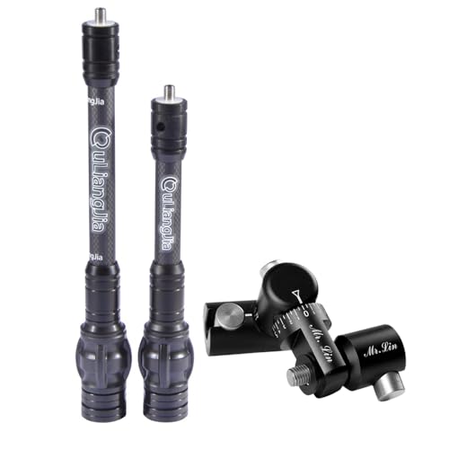 Kit stabilisateur d'arc en fibre de carbone SHARROW barre en V arc à poulies