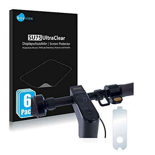 Bedifol 6X Savvies Ultra-Clear Screen Protector for Segway Ninebot KickScooter MAX G30, accurately Fitting - Simple Assembly - Residue-Free Removal