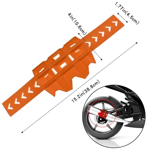 VOZINMOST Motorcycle Universal Exhaust Heat Shield Cover Muffler Pipe Guard Leg Anti Hot Silencer Guard Anti-scalding Protector Ring For Muffler Tailpipe(Orange) by VOZINMOST - Used condition - Image 4