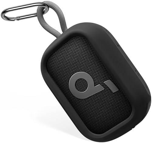 Geiomoo Soft Silicone Case for Anker Soundcore Select 4 Go Speaker, Protective Portable Scratch Shock Resistant Cover (Black)