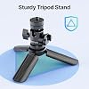 BOYA Magic Tripod Stand for Desktop Microphone with Non-slip Rubber Feet, Foldable Desk Mic Stand for Gaming, Podcasting, Meetings, Chatting #4