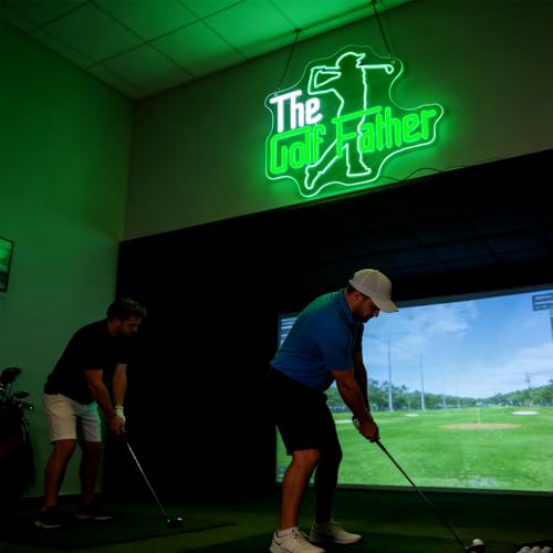 Golf Father Neon Sign for Wall Decor Golf Led Sport Neon Light for Man Cave - image 6