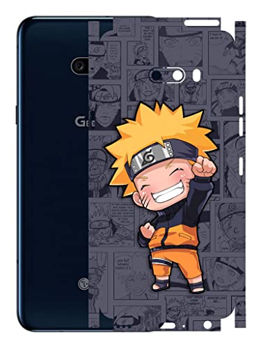Image of AtOdds - LG G8X ThinQ Mobile Back Skin Rear Screen Guard Protector Film Wrap (Coverage - Back+Camera+Sides) (Naruto)