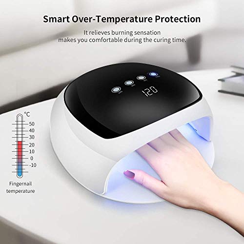 ZOUJUN UV-LED-Nagel-Lampe 48W, bewegliches Gel Lampe for Heim- und Salon, Gel beweglicher Maniküre Lichttherapie-Lampe… – Bild 8