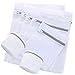 Produktbild Wäschenetz, Wäschebeutel Wäschesack für Waschmaschine, Premium Waschbeutel Set mit Reißverschluss Waschmaschine Wäschenetz für Feinwäsche, Kleidung, Socken, und Baby Kleidung Usw- (7er weiß Set)