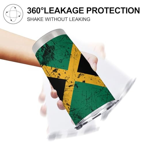 Juego de 4 posavasos estilo bandera Jamaica para auto miniatura 6